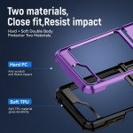 Wholesale Heavy Duty Strong Armor Hybrid Trailblazer Case Cover for Samsung Galaxy Z Flip 5 (Navy Blue)