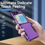 Wholesale Heavy Duty Strong Armor Hybrid Trailblazer Case Cover for Samsung Galaxy Z Flip 5 (Red)