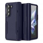 Wholesale Heavy Duty Strong Armor Hybrid Trailblazer Case Cover for Samsung Galaxy Z Fold 5 (Navy Blue)