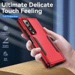 Wholesale Heavy Duty Strong Armor Hybrid Trailblazer Case Cover for Samsung Galaxy Z Fold 4 (Red)