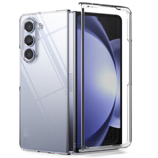 Wholesale Clear Armor Hybrid Transparent Case for Samsung Galaxy Z Fold 5 (Clear)