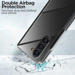 Wholesale Clear Armor Hybrid Transparent Case for Samsung Galaxy Z Fold 5 (Clear)