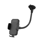 Wholesale Car Windshield Dashboard Gooseneck Long Arm Car Phone Mount Hands Free Holder Mount C060 for Universal Cell Phones (Black)