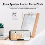 Wholesale Alarm Clock Function LED LCD Time Display Wireless FM Radio Bluetooth Speaker K10 for Universal Cell Phone And Bluetooth Device (Black)