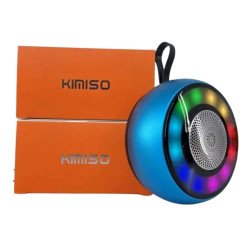 Latest TWS Bass Speaker: Compact Design with Vibrant Coloured Lights KMS200 for Universal Cell Phone And Bluetooth Device (Navy Blue)