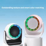 Wholesale Mountable Bluetooth Speaker with Adjustable Angle, Rotatable Design & Colorful LED Light (Black)