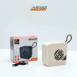 TWS Cube Design Portable Bluetooth Speaker with Hand Strap A105 (Beige)