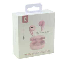 True Wireless Extra Bass Sound Bluetooth Headphone Earbuds Headset BM01 for Universal Cell Phone And Bluetooth Device (Pink)
