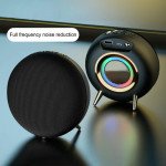 Wholesale Jam Anywhere Wireless Bluetooth Subwoofer Portable, Colorful, Packed with Clear Sound, and Colorful Night Light BS36D for Universal Cell Phone And Bluetooth Device (Black)