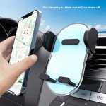 Wholesale Hands Free Wide Air Vent Clip Cell Phone Holder Car Cradle Compatible with Universal Phones C030 for Universal Cell Phone (Blue)