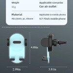 Wholesale Hands Free Wide Air Vent Clip Cell Phone Holder Car Cradle Compatible with Universal Phones C030 for Universal Cell Phone (Blue)