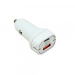 Wholesale 38W PD Dual Port Fast Car Charger USB-C and USB-A Ports with Quick Charge Technology for Universal Cell Phone, Device and More (White)