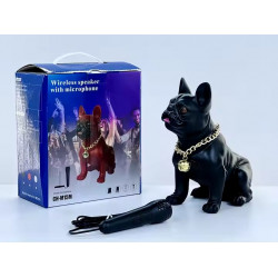 French Bulldog Bluetooth Speaker - Powerful Sound, Unique Dog Design M15 for Universal Cell Phone And Bluetooth Device (Black)