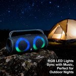 Wholesale Portable Drum Style Bluetooth Speaker with Handle - Wireless Outdoor Sound System with Multi-Function Features CHARGE7S for Universal Cell Phone And Bluetooth Device (Blue)