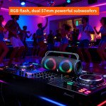 Wholesale Portable Drum Style Bluetooth Speaker with Handle - Wireless Outdoor Sound System with Multi-Function Features CHARGE7S for Universal Cell Phone And Bluetooth Device (Blue)