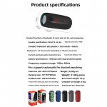 Wholesale Portable Bluetooth Speaker with RGB LED Light - Hi-Fi Sound Quality Wireless Audio Device ChargeP2Pro for Universal Cell Phone And Bluetooth Device (Black)