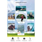 Wholesale Waterproof Floating Phone Pouch Case SIze L with Lanyard – Clear Window, Snap Lock, Ideal for Water Photography (Black)