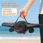 Wholesale Cool Jet Airplane Colorful Portable Stereo Bluetooth Wireless Speaker with Solar Panel FJ866 for Universal Cell Phone And Bluetooth Device (Black)