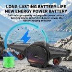 Wholesale Cool Jet Airplane Colorful Portable Stereo Bluetooth Wireless Speaker with Solar Panel FJ866 for Universal Cell Phone And Bluetooth Device (Black)