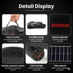 Wholesale Cool Jet Airplane Colorful Portable Stereo Bluetooth Wireless Speaker with Solar Panel FJ866 for Universal Cell Phone And Bluetooth Device (Black)