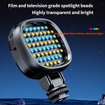 Wholesale Clip-On Portable Selfie Light with 3 Lighting Modes & RGB Colors – USB Rechargeable, Adjustable Brightness (Black)