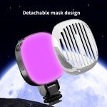 Wholesale Clip-On Portable Selfie Light with 3 Lighting Modes & RGB Colors – USB Rechargeable, Adjustable Brightness (Black)