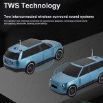 Wholesale SUV-Inspired Bluetooth Speaker with Solar Charging & FM Radio – Portable Super Bass Stereo HFF119 (Gold)