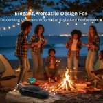 Wholesale Luxury Portable Bluetooth Speaker with Grand Touring Design - Wireless Sound System for Outdoor Entertainment HFF138 for Universal Cell Phone And Bluetooth Device (Red)