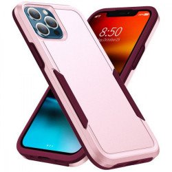 Heavy Duty Strong Armor Hybrid Trailblazer Case Cover for Apple iPhone 11 Pro Max [6.7] (Pink)