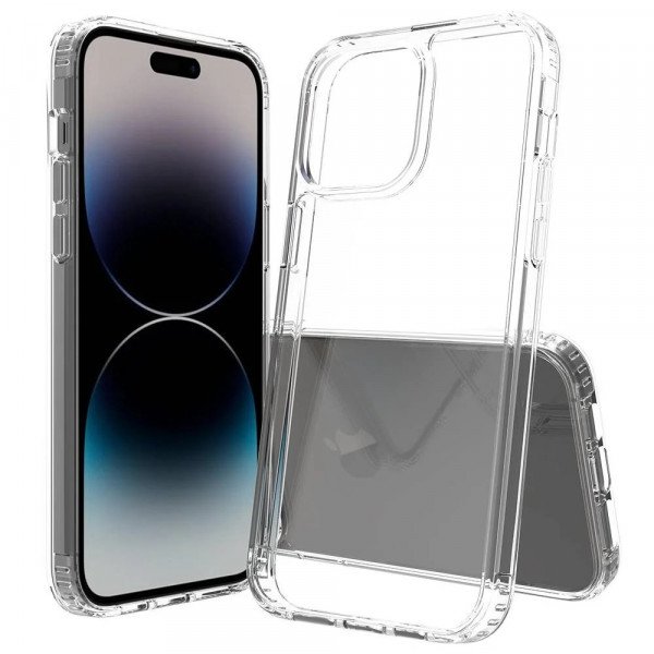 Wholesale Clear Shockproof Anti-Scratch Transparent Bumper Protection TPU Phone Case for Apple iPhone 14 / 13 (Clear)
