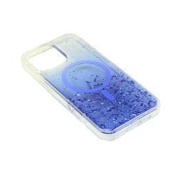 Stylish 2-Tone Transparent Design Magnetic MagSafe Compatible Ring Phone Case with Sparkle Glitter Dust for Apple iPhone 16 Pro Max (Blue) Stylish 2-Tone Transparent Design Magnetic MagSafe Compatible Ring Phone Case with Sparkle Glitter Dust for Apple iPhone 16 Pro Max (Blue)