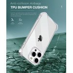 Wholesale Clear Armor Hybrid Transparent Case for Apple iPhone 15 Plus (Clear)