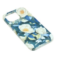 Slim Vibrant Flower Design Phone Case with Built-in Magnetic Charging and Edge-to-Edge Color Pattern for Apple iPhone 16 Pro Max (Blue) Slim Vibrant Flower Design Phone Case with Built-in Magnetic Charging and Edge-to-Edge Color Pattern for Apple iPhone 16 Pro Max (Blue)