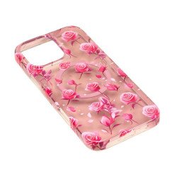 Slim Vibrant Flower Design Phone Case with Built-in Magnetic Charging and Edge-to-Edge Color Pattern for Apple iPhone 16 Pro Max (Pink) Slim Vibrant Flower Design Phone Case with Built-in Magnetic Charging and Edge-to-Edge Color Pattern for Apple iPhone 16 Pro Max (Pink)