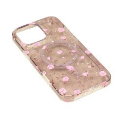 Slim Vibrant Flower Design Phone Case with Built-in Magnetic Charging and Edge-to-Edge Color Pattern for Apple iPhone 16 Pro Max (RosePink) Slim Vibrant Flower Design Phone Case with Built-in Magnetic Charging and Edge-to-Edge Color Pattern for Apple iPhone 16 Pro Max (RosePink)