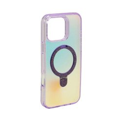 Color Gradient Design Style Magnetic Magsafe Phone Case with Glitter Kickstand Ring for Apple iPhone 16 Pro Max (Purple) Color Gradient Design Style Magnetic Magsafe Phone Case with Glitter Kickstand Ring for Apple iPhone 16 Pro Max (Purple)