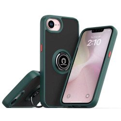 Tuff Slim Armor Hybrid Ring Stand Case for Apple iPhone 16e (Green)
