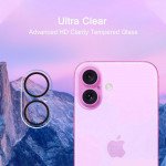 Wholesale Ultra-Clear Camera Lens Protector Scratch Resistance HD Tempered Glass Shield for iPhone 17 / 16 / 16 Plus (Clear)