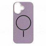 Wholesale Premium Fabric Strong Protection MagSafe Phone Case with Slip-Resistant Comfort Grip for Apple iPhone 17 (Dark Purple)