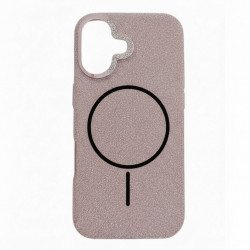 Premium Fabric Strong Protection MagSafe Phone Case with Slip-Resistant Comfort Grip for Apple iPhone 17 (Rose Pink)