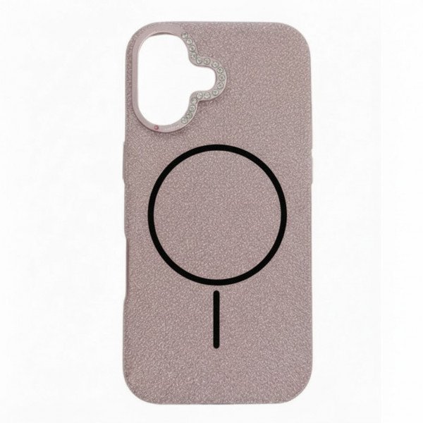 Wholesale Premium Fabric Strong Protection MagSafe Phone Case with Slip-Resistant Comfort Grip for Apple iPhone 17 (Rose Pink)