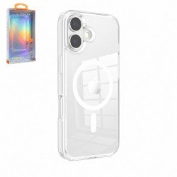 Super Crystal Clear Transparent N52 Magnetic MagSafe Phone Case for Apple iPhone 17 (Clear)