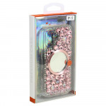 Wholesale Glitter Rhinestone Diamond Fashion Mirror Jewel Phone Case for Apple iPhone 17 (Pink)