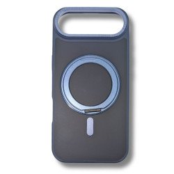 Matte Finish MagSafe Compatible 360 Rotating Kickstand Phone Case for Apple iPhone 17 Air (Blue)