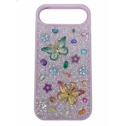Shiny Crystal Butterfly Rhinestone Jewel Design Protective Phone Case for Maximum Style for Apple iPhone 17 Air (Pink) Shiny Crystal Butterfly Rhinestone Jewel Design Protective Phone Case for Maximum Style for Apple iPhone 17 Air (Pink)