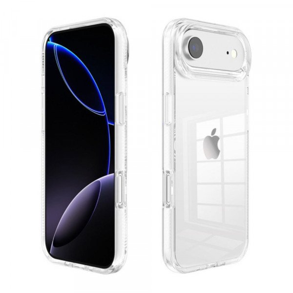 Wholesale Clear Armor Hybrid Transparent Case for Apple iPhone 17 Air (Clear)