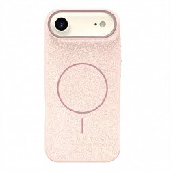 Premium Fabric Strong Protection MagSafe Phone Case with Slip-Resistant Comfort Grip for Apple iPhone 17 Air (Rose Pink)