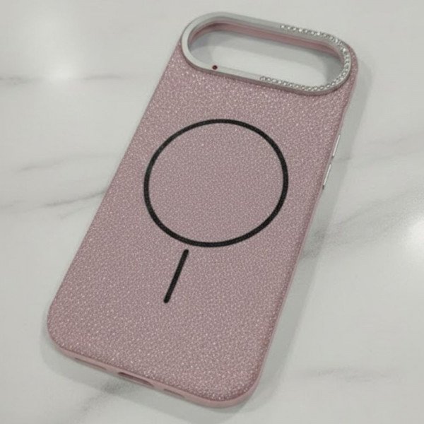 Wholesale Premium Fabric Strong Protection MagSafe Phone Case with Slip-Resistant Comfort Grip for Apple iPhone 17 Air (Rose Pink)