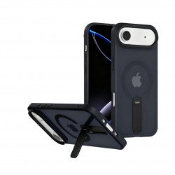 Ultra Protection Transparent Magsafe Compatible Phone Case with 360 Rotation Vertical Kickstand for Apple iPhone 17 Air (Black) Ultra Protection Transparent Magsafe Compatible Phone Case with 360 Rotation Vertical Kickstand for Apple iPhone 17 Air (Black)