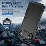 Wholesale Heavy Duty Slim Hybrid Shockproof Armor Phone Case for Apple iPhone 17 Air (Navy Blue)